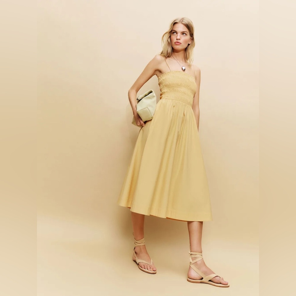 Reformation Kerrie Dress in Sunshine. Brand new without tags,  never worn.